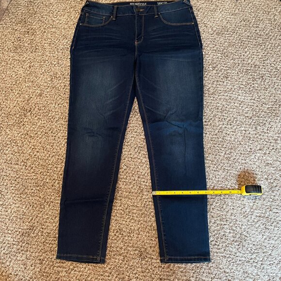 Size 12 Sound/Style by Beau Dawson silk denim jeans - Picture 9 of 11